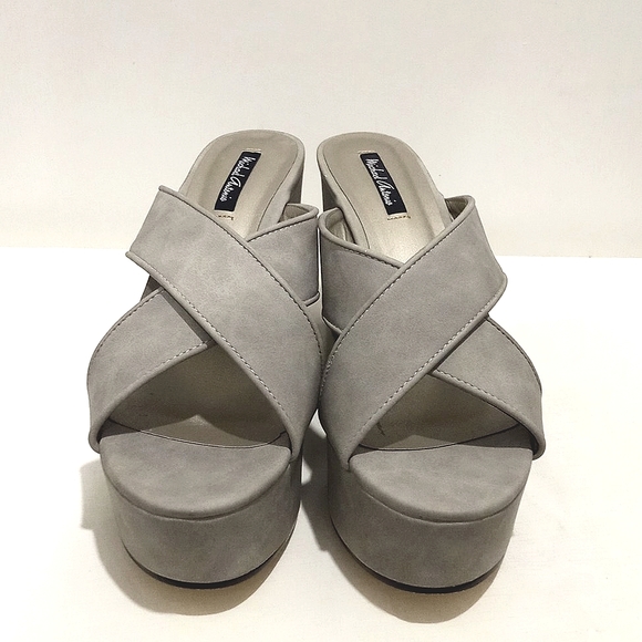 Michael Antonio Gimble Platform Dress Sandal Grey | 8.5 US - Picture 2 of 8